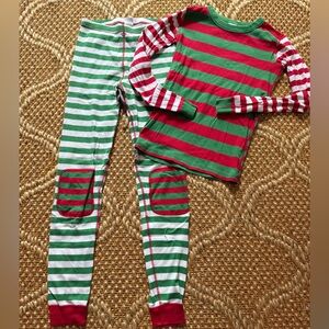 Hanna Andersson Festive Striped Kids Pajamas size 160 (14). Holidays!!